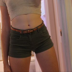 Earthy Floral Skinny Belt